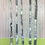 Aspens in Rose Coloured Forest